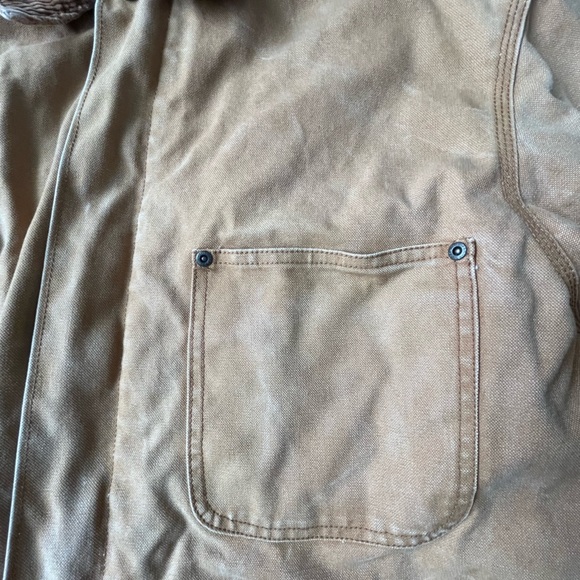 Big Smith Canvas Work Chore Farm Field Tan Jacket Men’s Sz 2XL Heavy Duty Lined - Picture 7 of 13